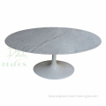 Oval Marble Saarinen Tulip Dining Table for sale
